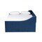 Baxton Studio Raphael Modern and Contemporary Navy Blue Velvet Fabric Queen Size Daybed with Trundle 187-11477-Zoro - alternate 2